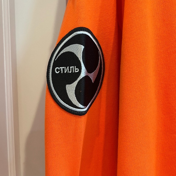 Heron Preston Flaming Skull Crewneck Size: M - Picture 3 of 12